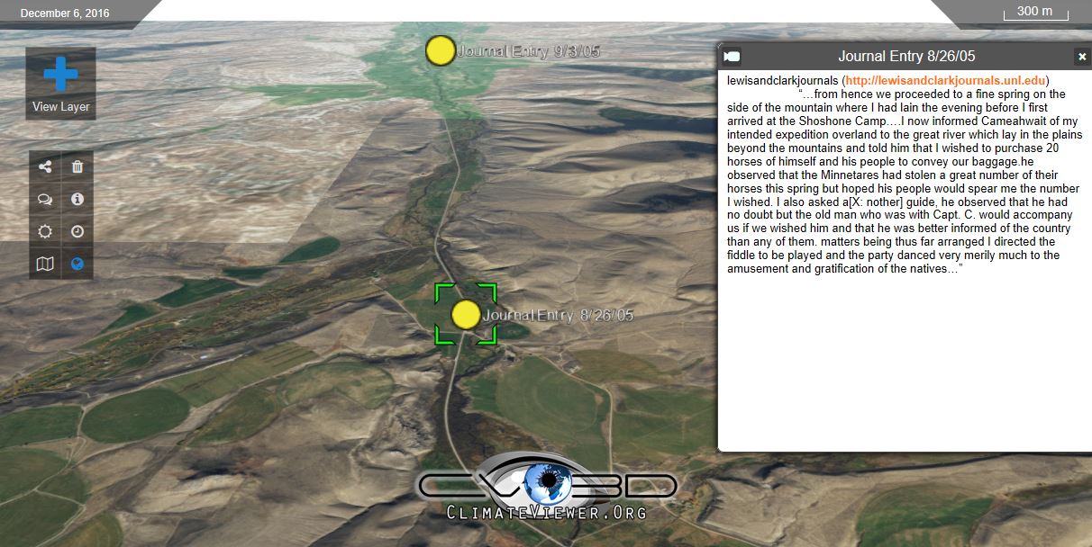 ClimateViewer 3D example map
