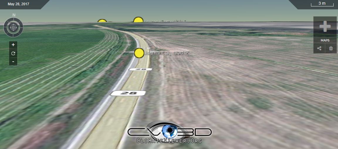 ClimateViewer 3D example map