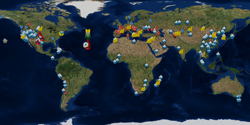 50 years of U.N. tracking Weather Modification Projects (1952-1999)