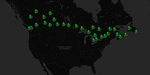 Canadian SIGMET Doppler Radar Stations