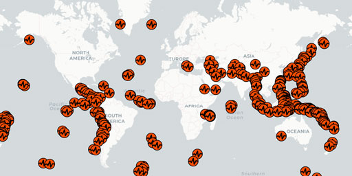 USGS - M4.5+ Earthquakes (Last Month)