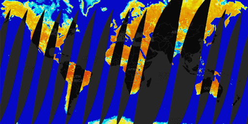 SMAP Radiometer - Uncorrected Brightness Temperature (L1, Passive Enhanced, Aft, H Polarization)